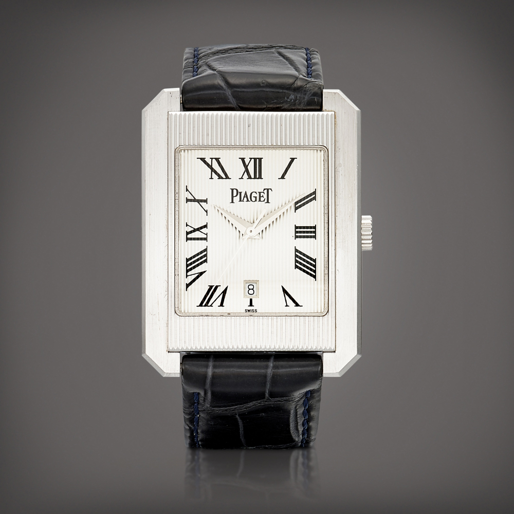 Protocole Reference 26100  A white gold wristwatch with date Circa 2000    Protocole 26100  2000