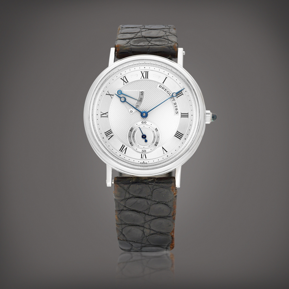 Classique Reference 3380  A white gold wristwatch with power reserve indication Circa 1990    Classique 3380  1990