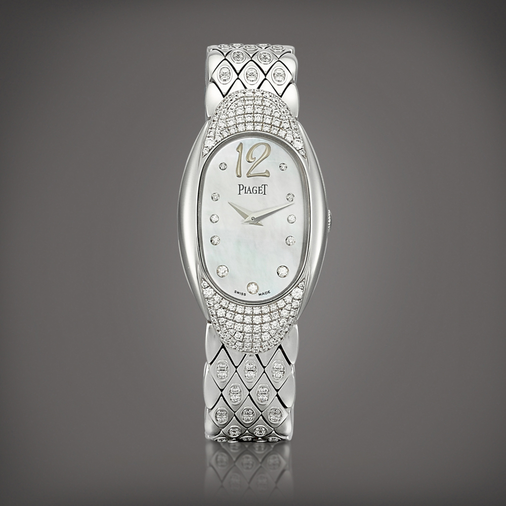 Limelight Reference P10002  A white gold and diamondset bracelet watch with motherofpearl dial Circa 2003    Limelight P10002  2003