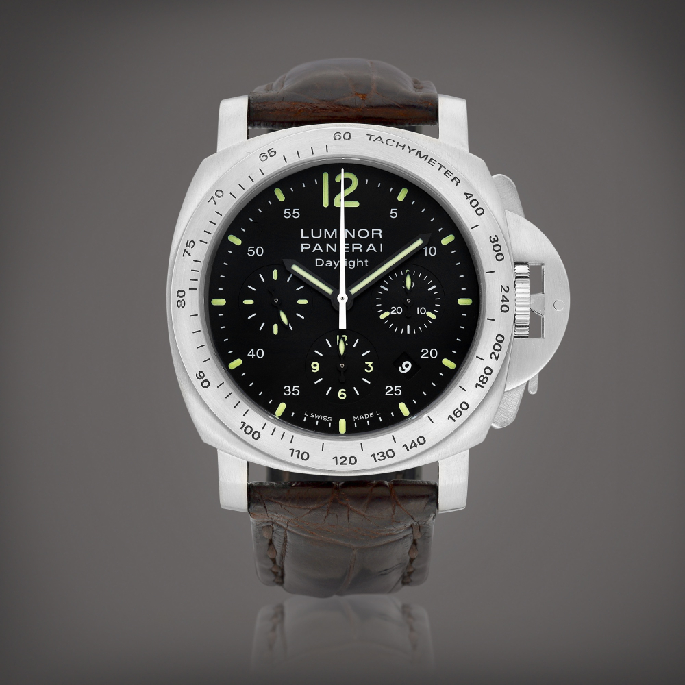 Luminor Chrono Daylight Reference PAM 250  A stainless steel chronograph wristwatch with date Circa 2008    Luminor Chrono Daylight PAM 250  2008