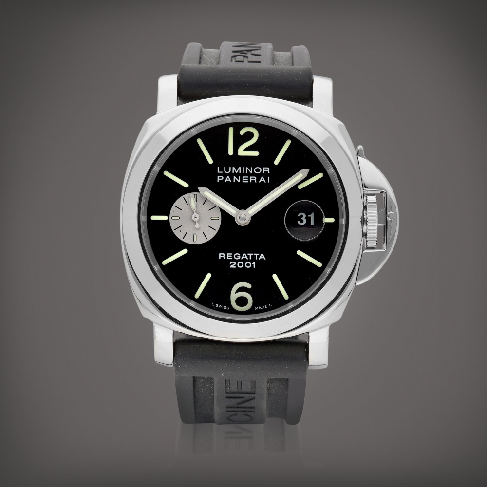 Luminor Marina Regatta 2001 Reference PAM 107  A limited edition stainless steel wristwatch with date Circa 2001    Luminor Marina Regatta 2001 PAM 107  2001