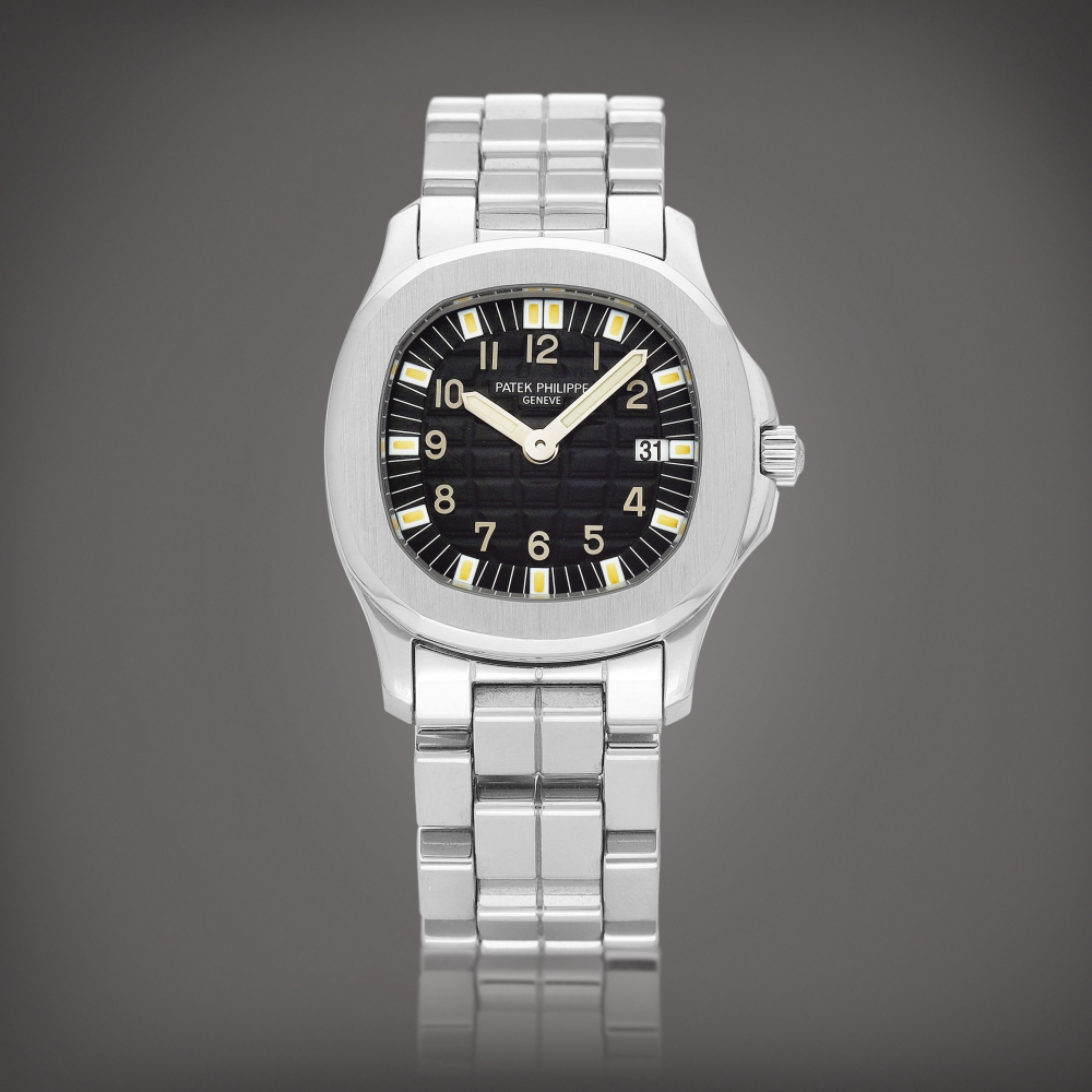 Aquanaut Reference 4960  A stainless steel bracelet watch with date Circa 2001
