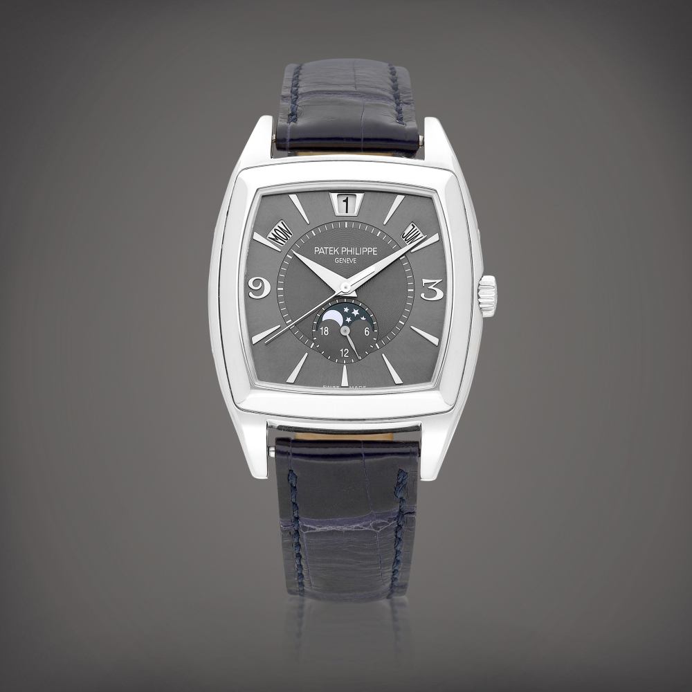 Gondolo Calendario Reference 5135  A white gold annual calendar wristwatch with moon phases and 24 hours indication Circa 2009    GONDOLO CALENDARIO 5135  242009