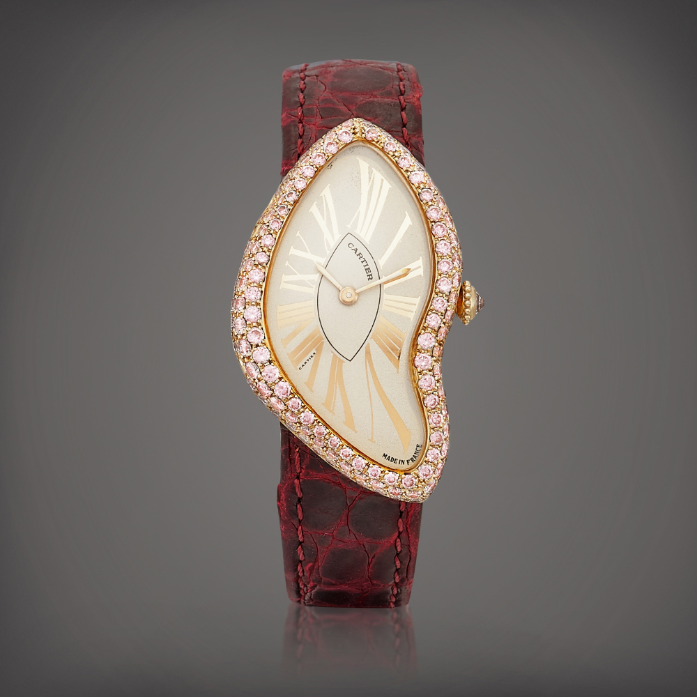 Crash Reference 2463  A pink gold and pink diamondset wristwatch Circa 2001    CRASH 2463  2001