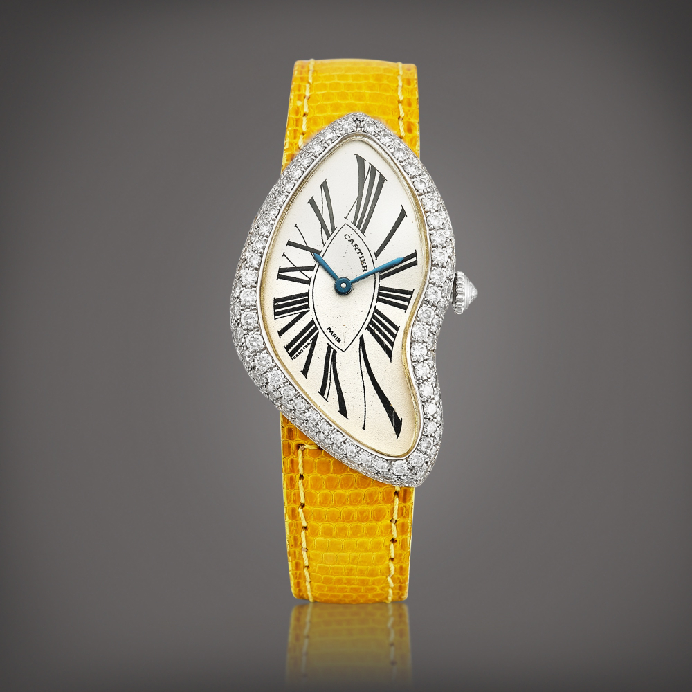 Crash  A white gold and diamondset wristwatch Circa 2000    CRASH  2000