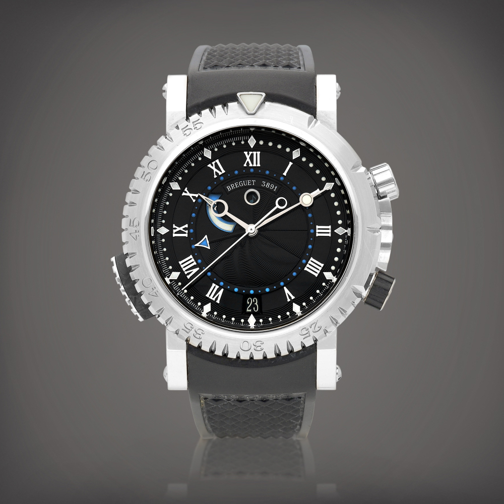 Marine Royale Reference 5847  A white gold wristwatch with alarm and power reserve Circa 2010    MARINE ROYALE 5847  2010