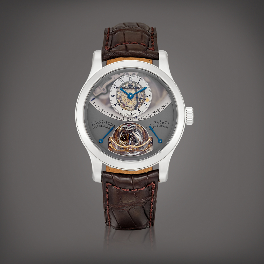 Gyrotourbillon 1 Reference 6006420  A limited edition platinum semiskeletonised perpetual calendar multiaxis spherical tourbillon wristwatch with 8 days power reserve equation of time retrograde date month and leap year indication Circa 2010    GYROTOURBI