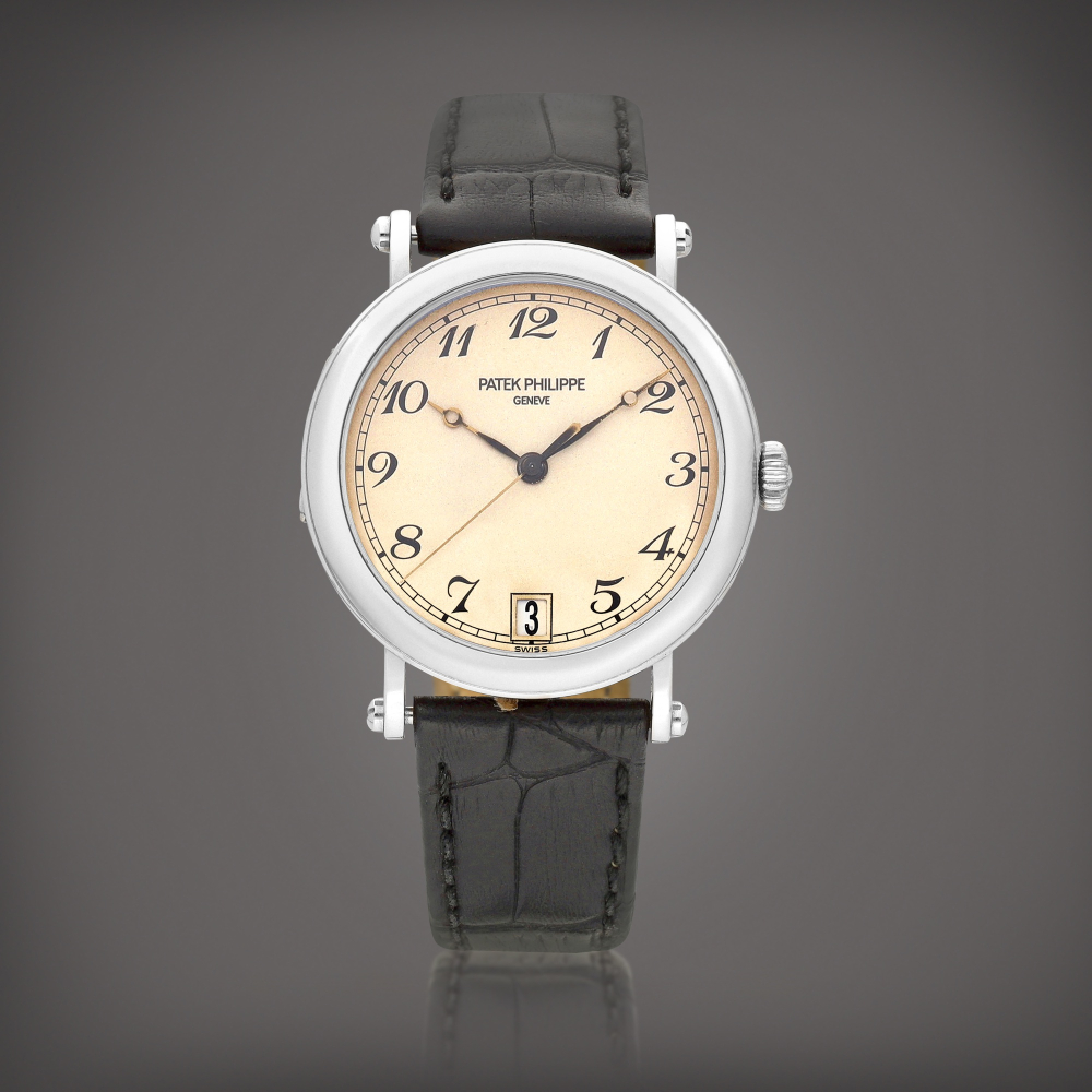 Reference 5053  A white gold wristwatch with date Circa 2003    5053  2003