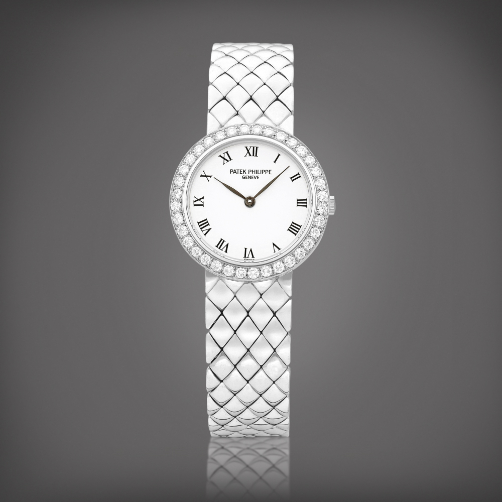 Reference 4820  A white gold and diamondset bracelet watch Made in 1990    4820  1990