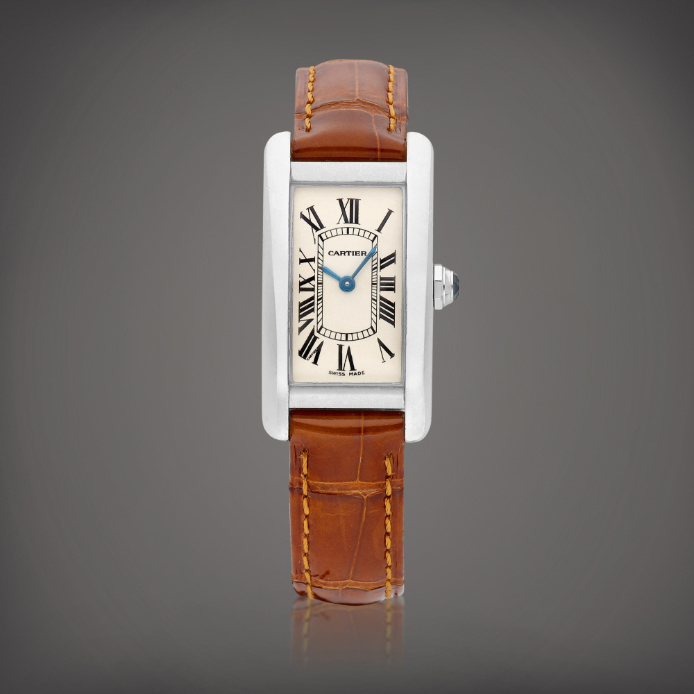 Tank Americaine Reference 2489  A white gold wristwatch Circa 2000   Tank Americaine 2489  2000