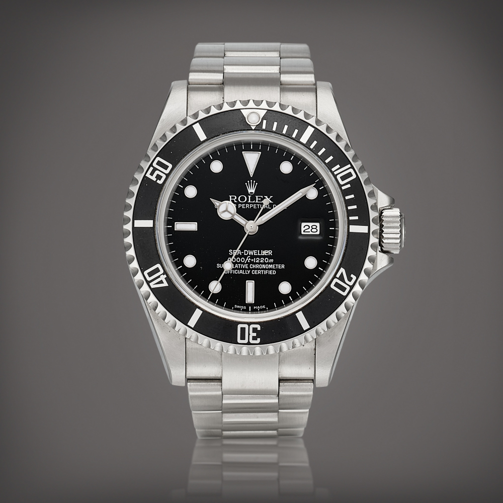 PROPERTY FROM A NOTABLE COLLECTOR  Rolex  Sea-Dweller, Reference 16600 A stainless steel wristwatch with date and bracelet, Circa 2007 