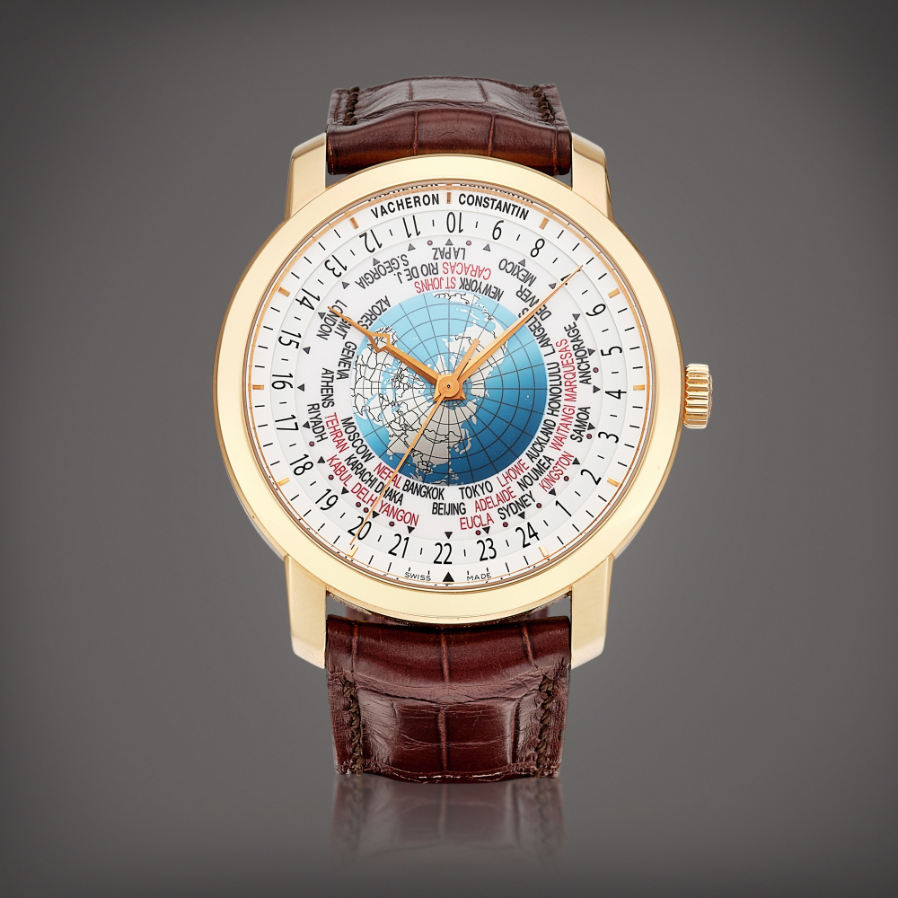 Vacheron Constantin  Patrimony Traditionnelle World Time, Reference 86060 A pink gold world time wristwatch, Circa 2014 