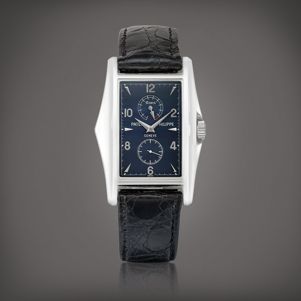 PROPERTY FROM A PROMINENT COLLECTOR  Patek Philippe  Reference 5100 A limited edition white gold wristwatch with 10 day power reserve indication, Made to commemorate the new Millennium, Circa 2000 