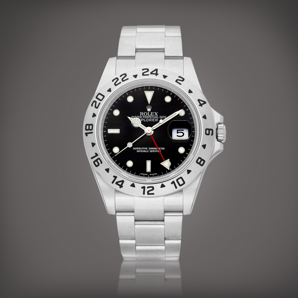 PROPERTY OF A COLLECTOR  Rolex  Explorer II, Reference 16570 A stainless steel wristwatch with date, 24 hours indication and bracelet, Circa 2013 