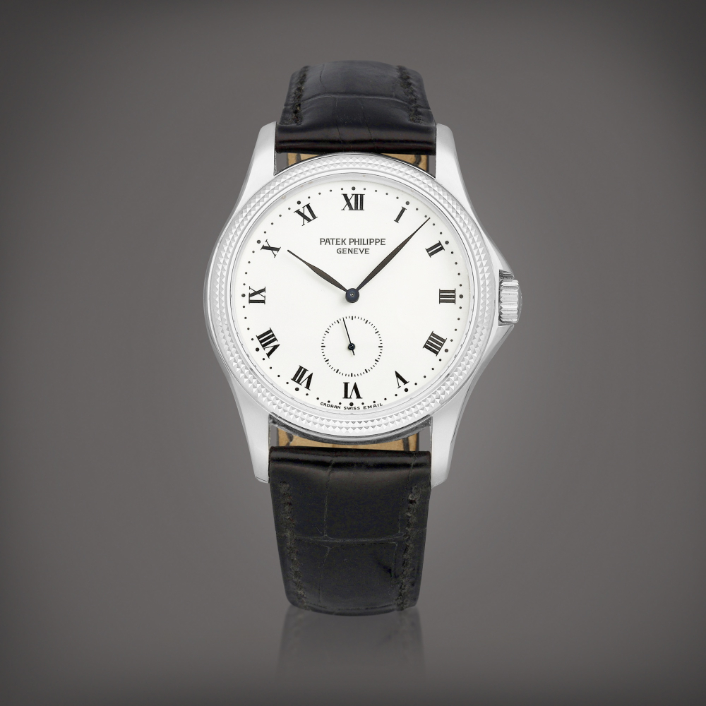 Patek Philippe  Reference 5115 A white gold wristwatch with enamel dial, Circa 2006 