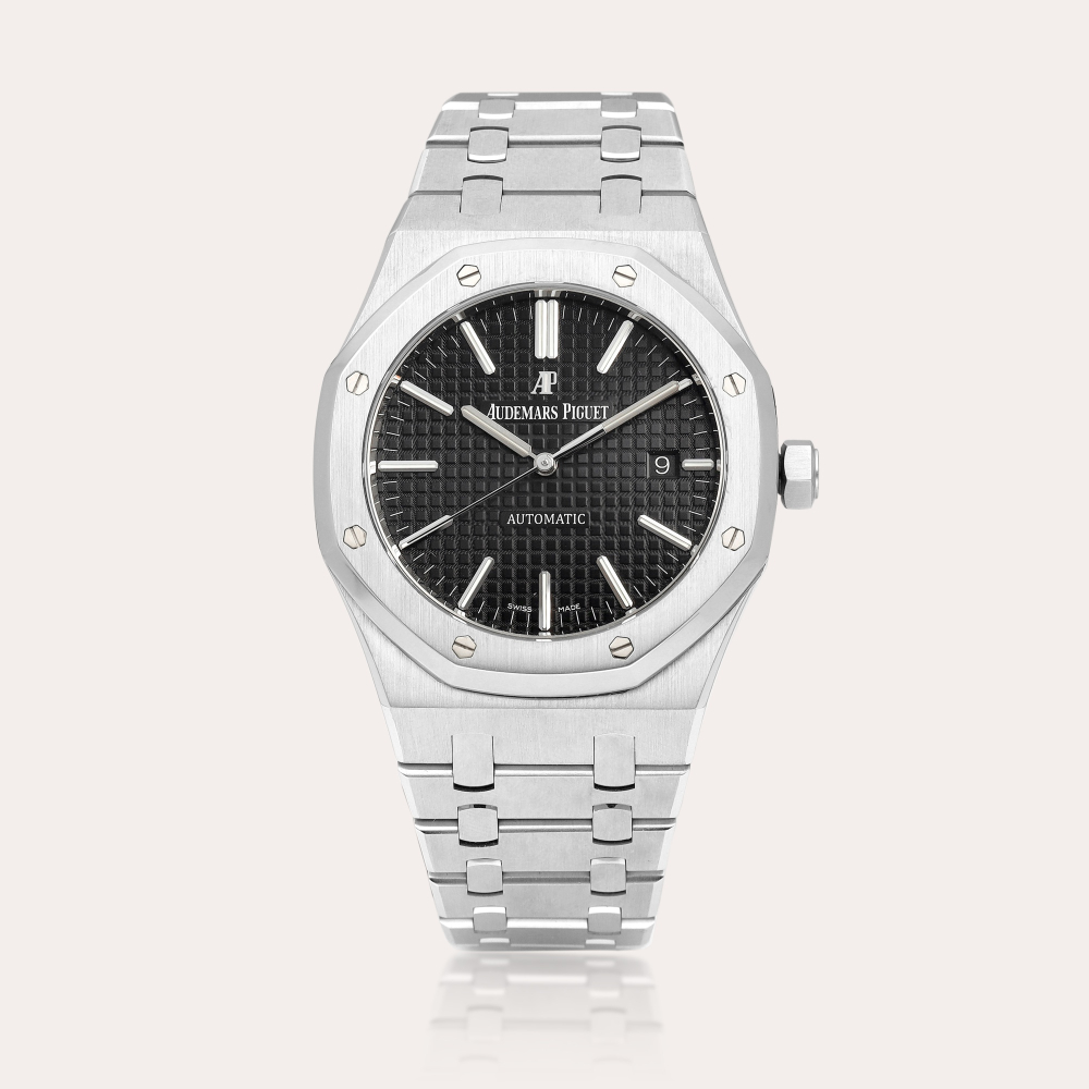Audemars Piguet Royal Oak, Reference 15400 | A stainless steel bracelet watch with date, Circa 2018 | 愛彼 | 皇家橡樹系列 型號15400 | 精鋼鏈帶腕錶，備日期顯示，約2018年製