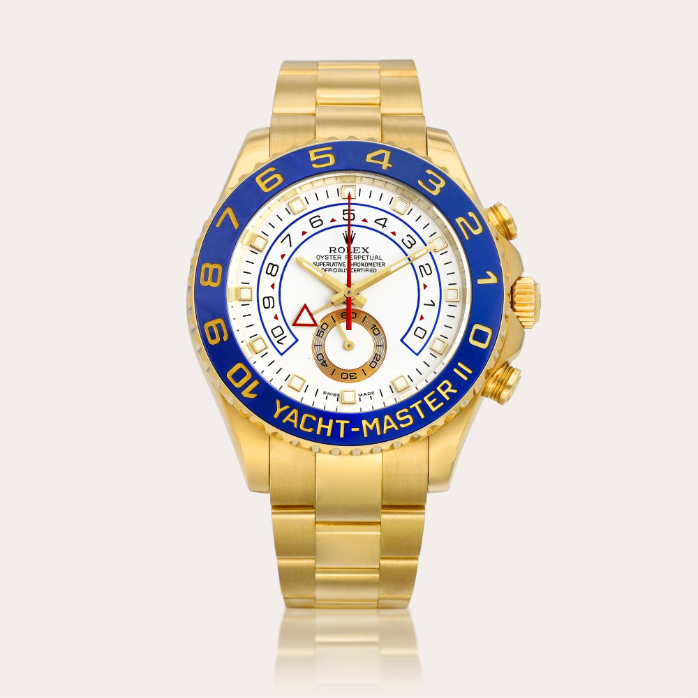 Rolex Yacht-Master II, Reference 116688 | A yellow gold regatta countdown chronograph wristwatch with bracelet, Circa 2008 | 勞力士 | Yacht-Master II 型號116688 | 黃金賽艇倒計時鏈帶腕錶，約2008年製