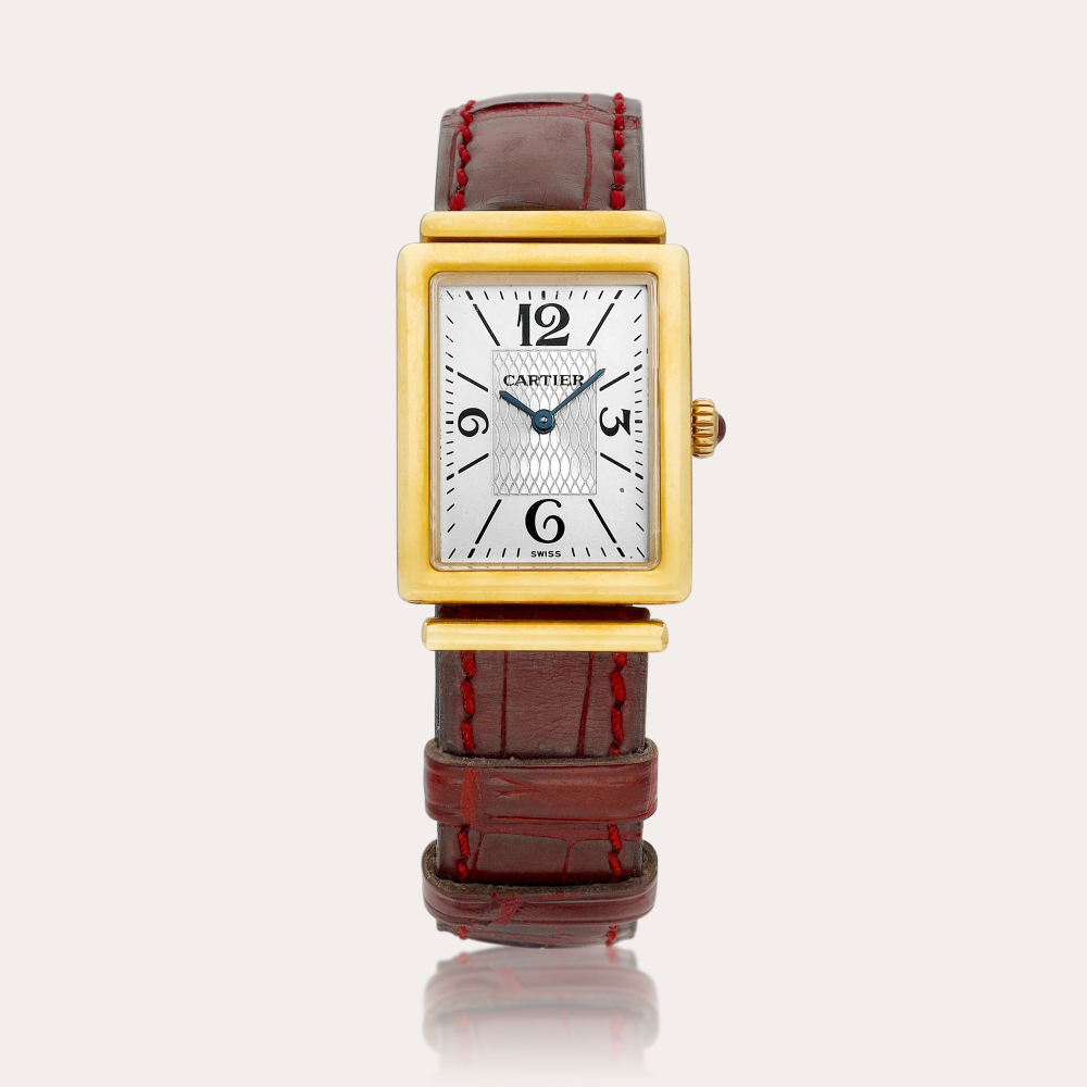 Cartier Tank Déployante, Reference 2270 | A limited edition yellow gold wristwatch, Made to commemorate the 150th anniversary of Cartier, Circa 1997 | 卡地亞 | Tank Déployante 型號2270 | 限量版黃金腕錶，為紀念