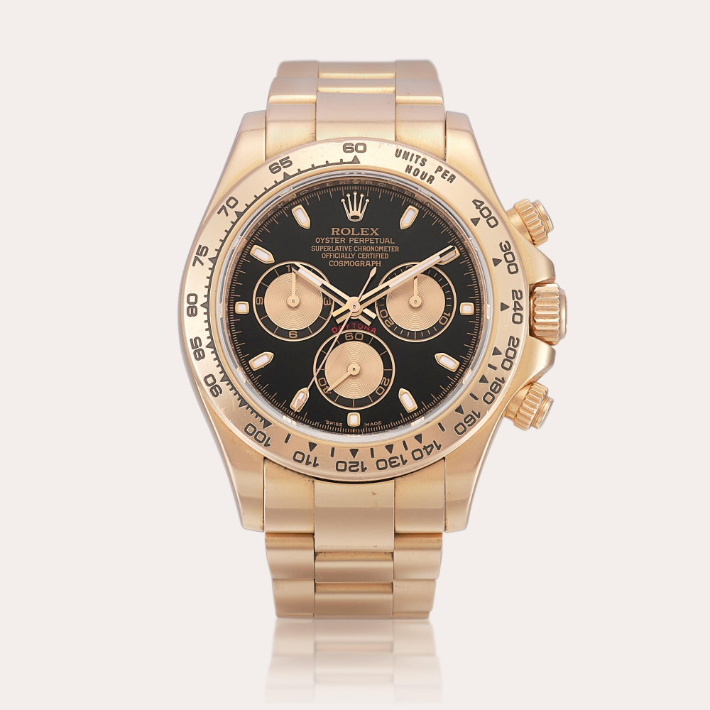 Rolex Cosmograph Daytona, Reference 116505 | An Everose gold chronograph wristwatch with bracelet, Circa 2010 | 勞力士 | Cosmograph Daytona 型號116505 | 永恆玫瑰金計時鏈帶腕錶，約2010年製