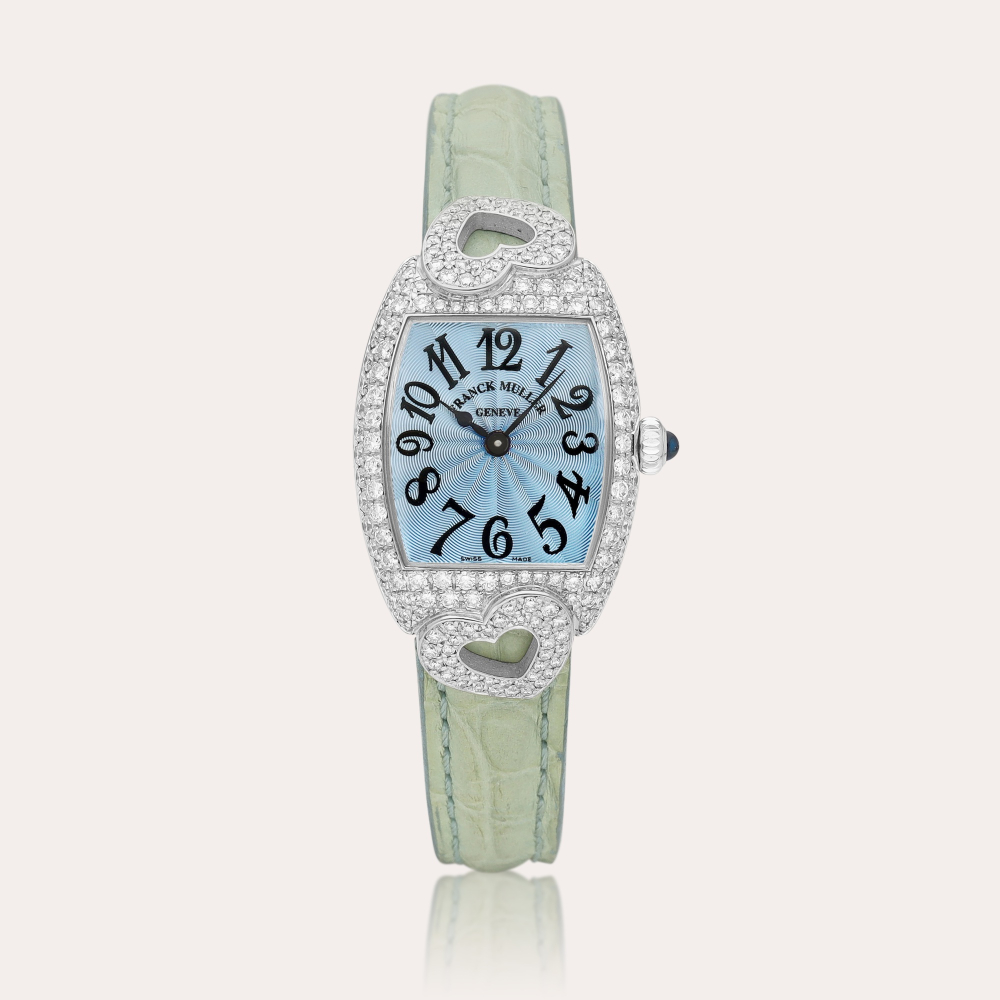 Franck Muller Cintrée Curvex Coeur, Reference 2250 QZ HJ | A white gold and diamond-set wristwatch, Circa 2005 | Cintrée Curvex Coeur 型號2250 QZ HJ | 白金鑲鑽石腕錶，約2005年製