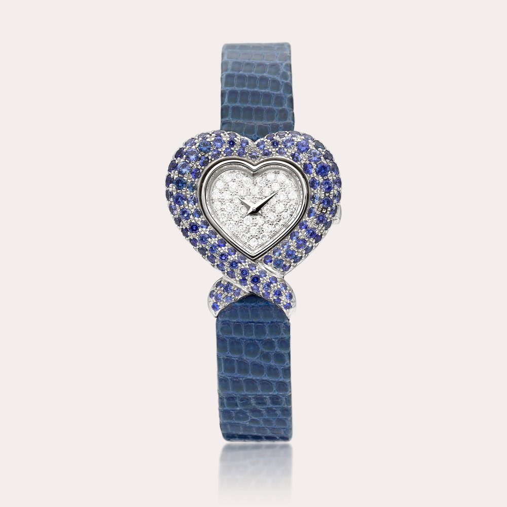 Piaget Limelight Heart, Reference 5285 | A white gold, diamond and sapphire-set wristwatch, Circa 2000 | 伯爵 | Limelight Heart 型號5285 | 白金鑲鑽石及藍寶石腕錶，約2000年製
