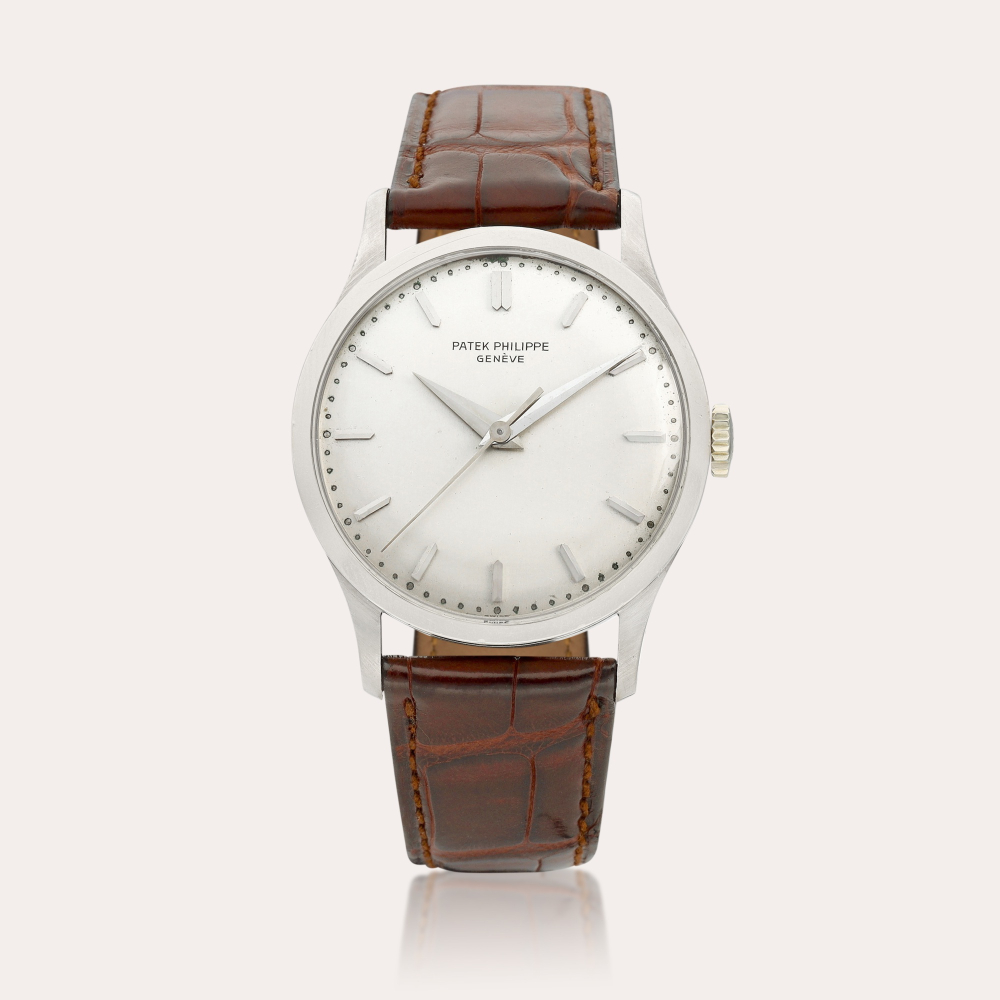 Patek Philippe Reference 570 | A white gold wristwatch, Circa 1963 | 百達翡麗 | 型號570 | 白金腕錶，約1963年製