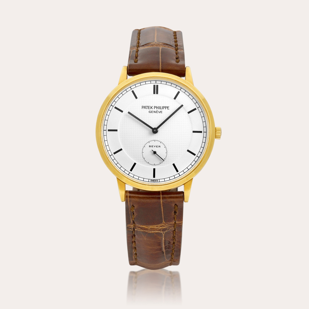 Patek Philippe Reference 3893 | A pink gold wristwatch, Retailed by Beyer, Circa 1988 | 百達翡麗 | 型號3893 | 粉紅金腕錶，由Beyer發行，約1988年製