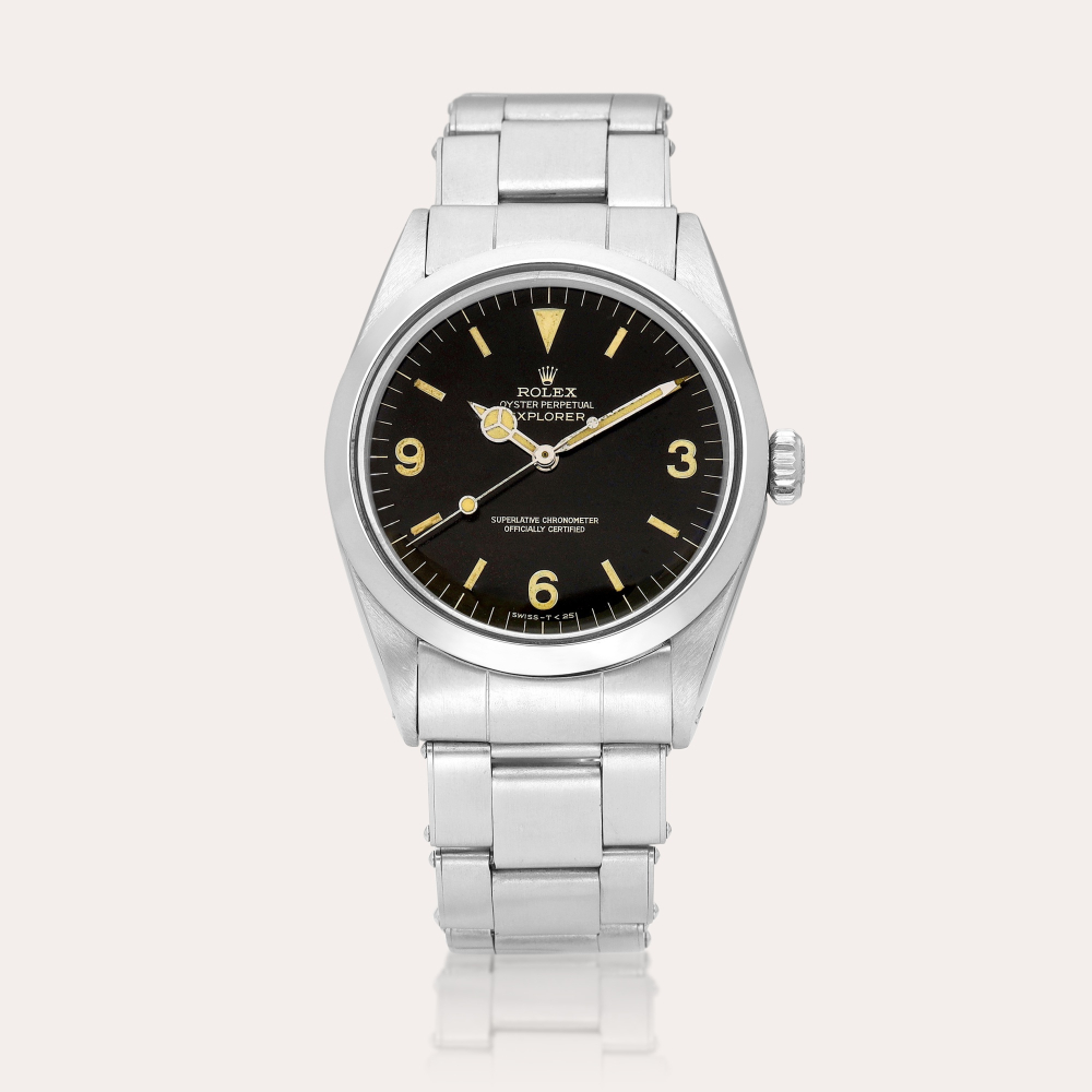 Rolex Explorer, Reference 1016 | A stainless steel wristwatch with bracelet, Circa 1967 | 勞力士 | Explorer 型號1016 | 精鋼鏈帶腕錶，約1967年製
