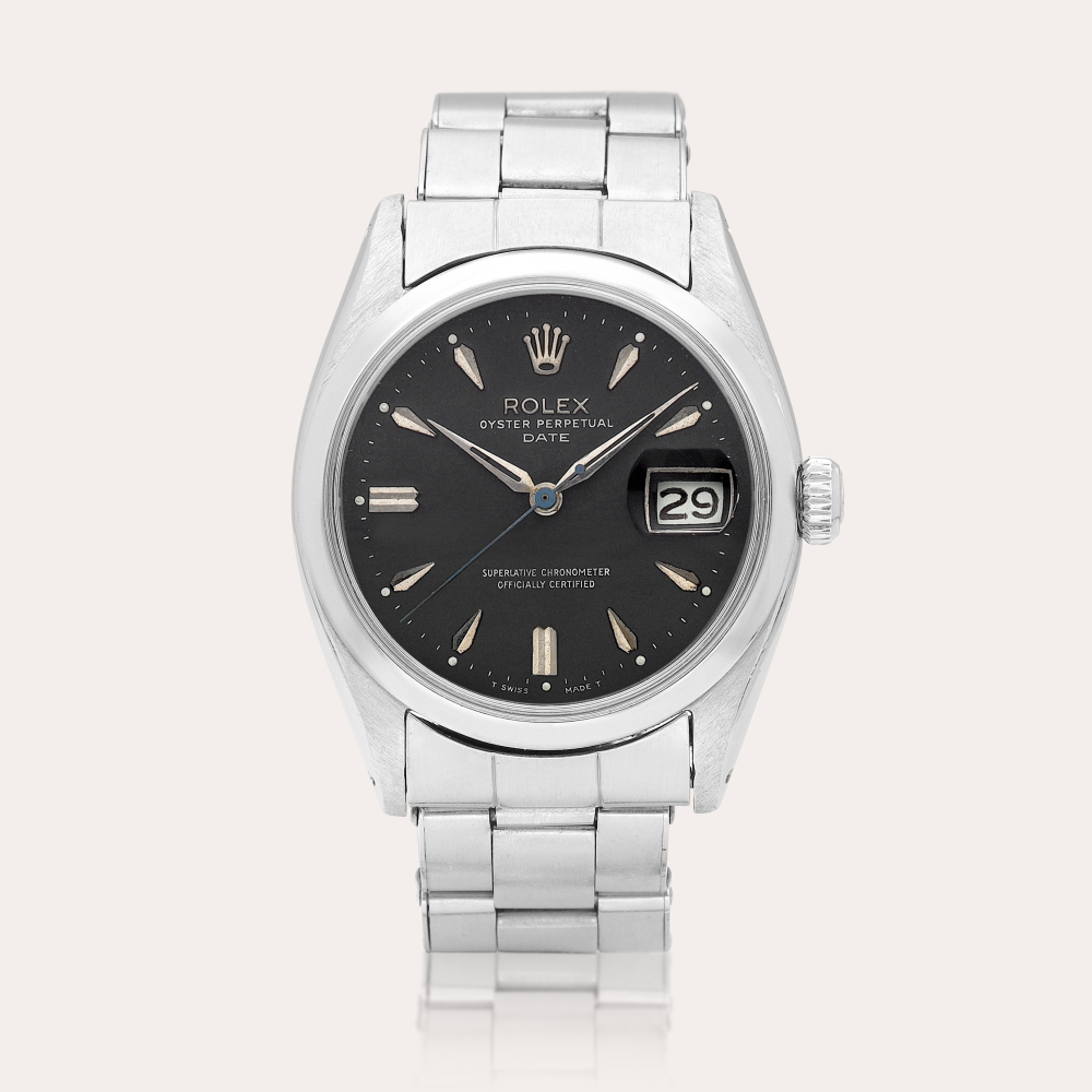 Rolex Oyster Perpetual Date, Reference 6534 | A stainless steel wristwatch with date and bracelet, Circa 1971 | 勞力士 | Oyster Perpetual Date 型號6534 | 精鋼鏈帶腕錶，備日期顯示，約1971年製