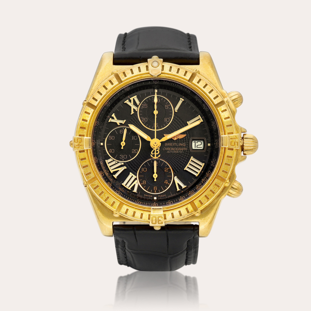 Breitling Crosswind, Reference K13055 | A yellow gold chronograph wristwatch with date, Circa 2002 | 百年靈 | Crosswind 型號K13055 | 黃金計時腕錶，備日期顯示，約2002年製