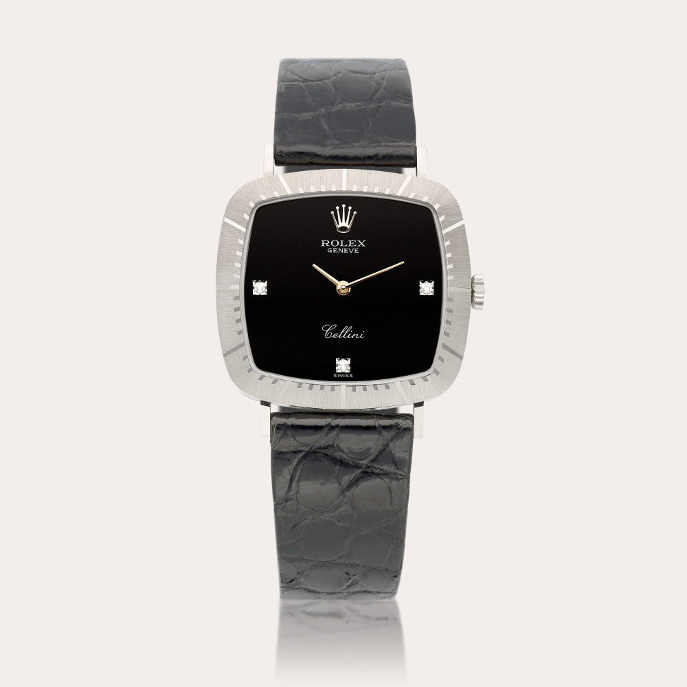 Rolex Cellini, Reference 4084 | A white gold and diamond-set wristwatch, Circa 2004 | 勞力士 | Cellini 型號4084 | 白金鑲鑽石腕錶，約2004年製