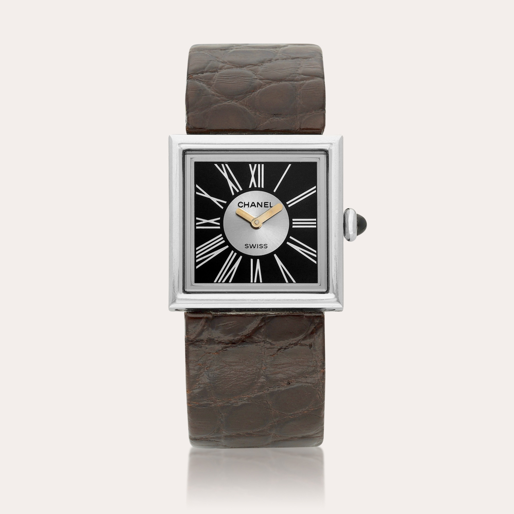 Chanel Mademoiselle 1989, Reference 483 02 4060 | A platinum wristwatch, Circa 1992 | 香奈兒 | Mademoiselle 1989 型號483 02 4060 | 鉑金腕錶，約1992年製
