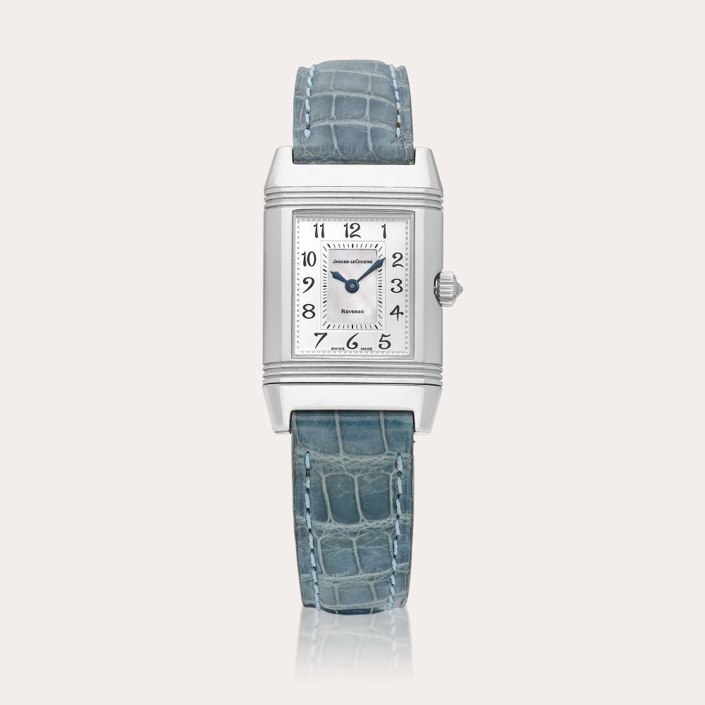 Jaeger-LeCoultre Reverso, Reference 266.3.44 | A white gold and diamond-set reversible wristwatch, Circa 2000 | 積家 | Reverso 型號266.3.44 | 白金鑲鑽石可翻轉腕錶，約2000年製