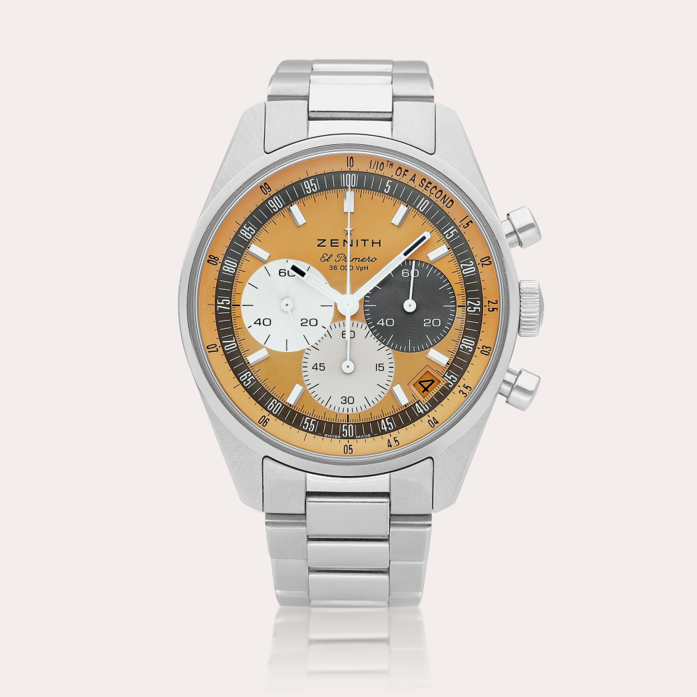Zenith Chronomaster Original, Reference 03.3201.3600 | A limited edition stainless steel 1/10th of a second chronograph wristwatch with date and bracelet, Made for Hodinkee, Circa 2022 | 真力時 | Chronomaster Original 