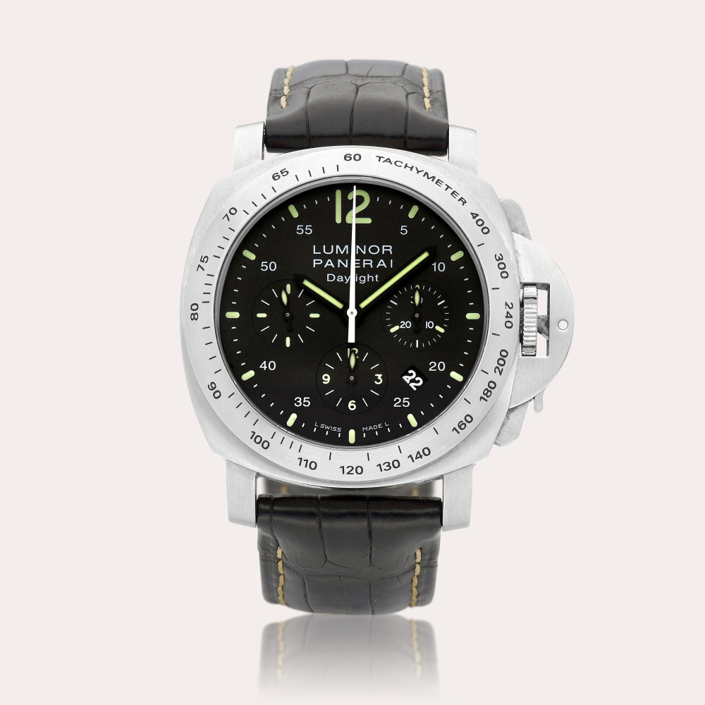 Panerai Luminor Chrono Daylight, Reference PAM 250 | A stainless steel chronograph wristwatch with date, Circa 2008 | 沛納海 | Luminor Chrono Daylight 型號PAM 250 | 精鋼計時腕錶，備日期顯示，約2008年製