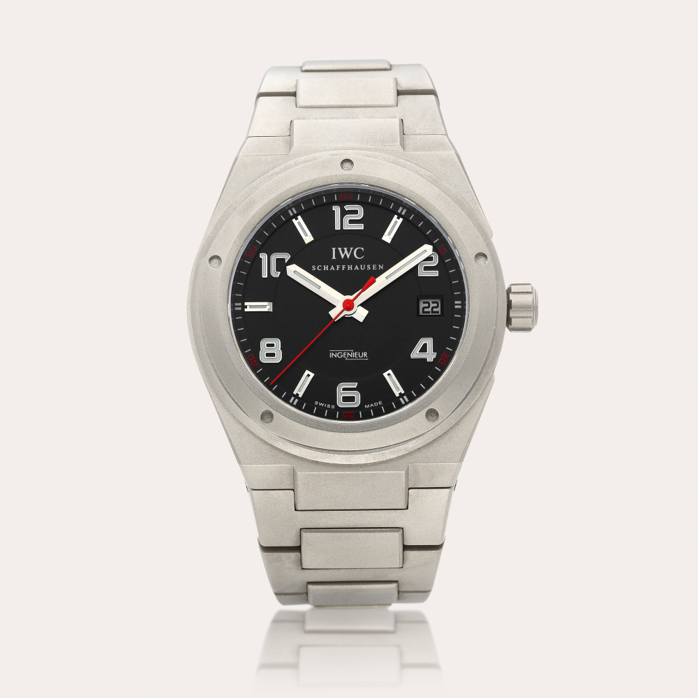 IWC Ingenieur, Reference IW322702 | A titanium wristwatch with date, Circa 2009 | 萬國 | Ingenieur 型號IW322702 | 鈦金屬腕錶，備日期顯示，約2009年製