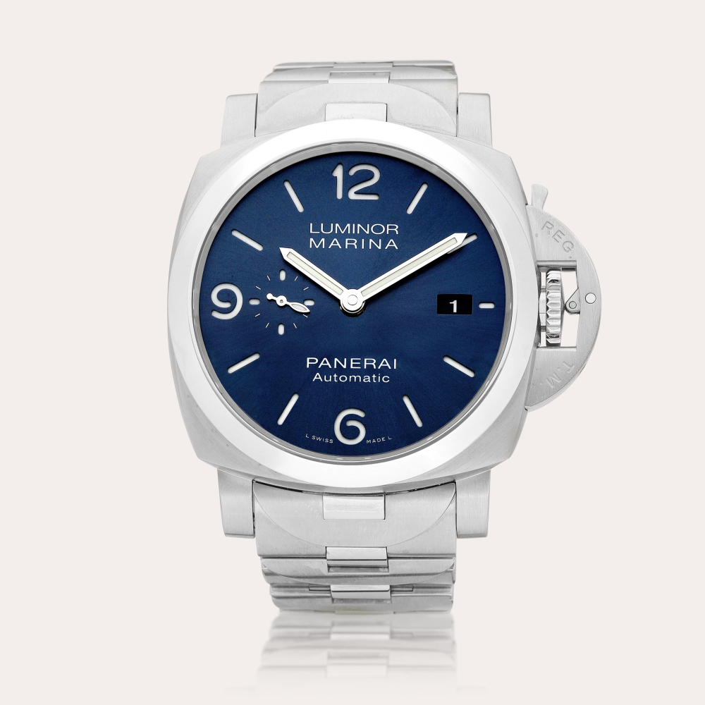 Panerai Luminor Marina, Reference PAM01316 | A stainless steel wristwatch with date and bracelet, Circa 2022 | 沛納海 | Luminor Marina 型號PAM01316 | 精鋼鏈帶腕錶，備日期顯示，約2022年製