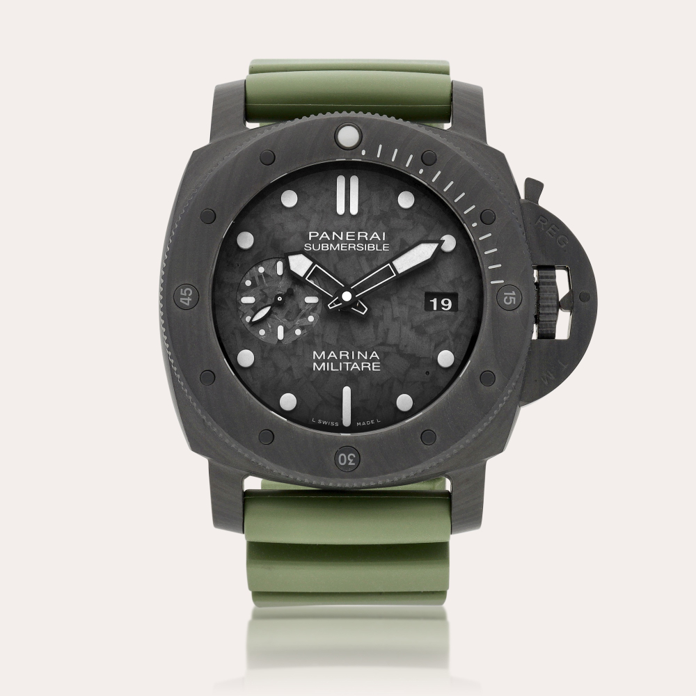 Panerai Submersible Marina Militare Carbotech™, Reference PAM00979, A carbotech wristwatch with date, Circa 2019 | 沛納海 | Submersible Marina Militare Carbotech™ 型號PAM00979 Carbotech腕錶，備日期顯示，約