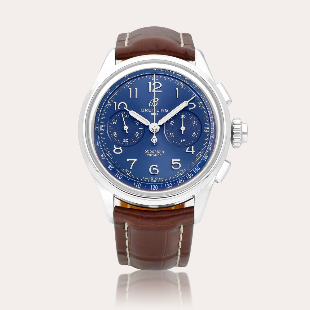 Breitling Premier B15 Duograph 42, Reference AB1510 | A stainless steel split seconds chronograph wristwatch, Circa 2021 | 百年靈 | Premier B15 Duograph 42 型號AB1510 | 精鋼追針計時腕錶，約2021年製