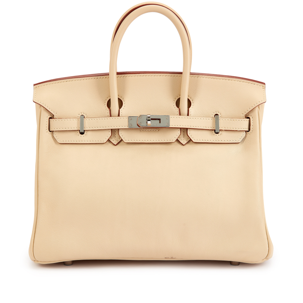 Hermès Parchemin Swift Birkin 25 Palladium Hardware, 2007