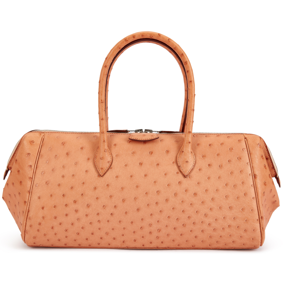Hermès Crevette Ostrich Paris Bombay 35 Palladium Hardware, 2007