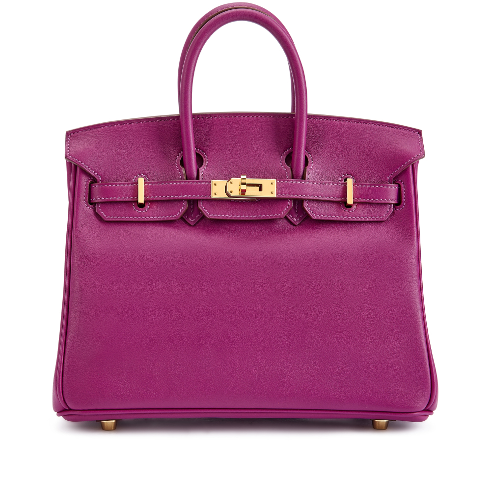Hermès Anemone Swift Birkin 25 Gold Hardware, 2014