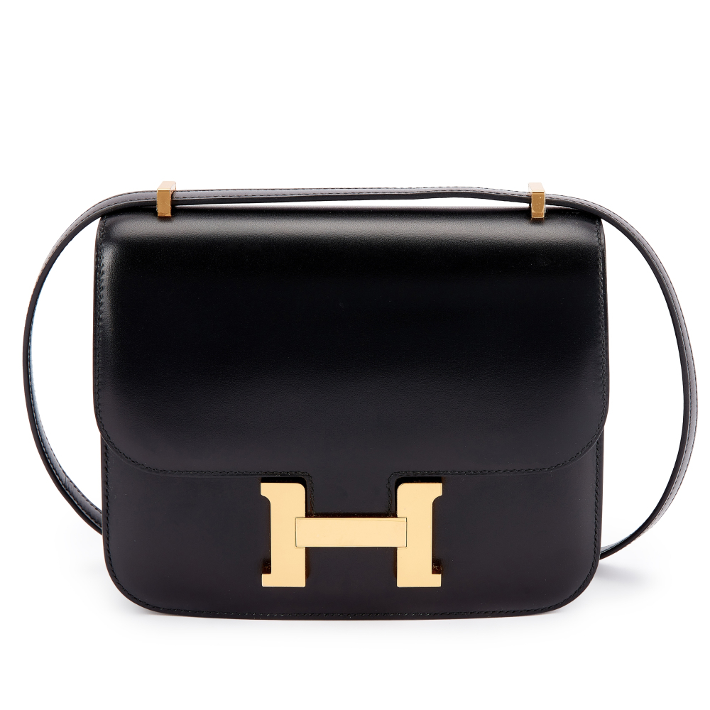 Hermès Black Box Mini Constance 18 Gold Hardware, 2018