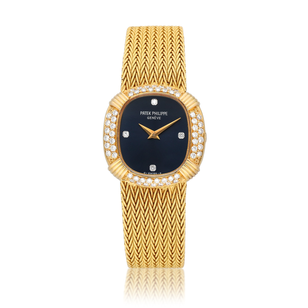 Ellipse, Ref. 4508/1J | A yellow gold and diamond-set bracelet watch | Circa 1982