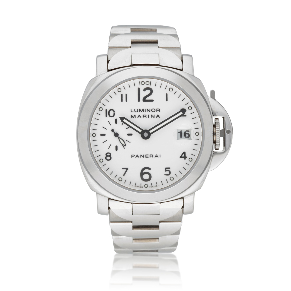 Luminor Marina Automatic, Ref. PAM005102 | A stainless steel wristwatch with date and bracelet | Circa 1999