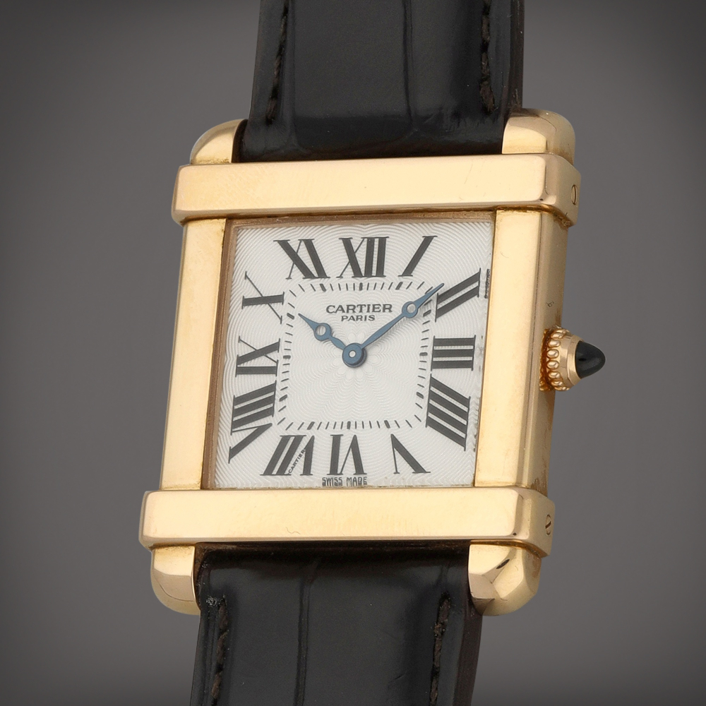 Cartier Tank Chinoise Collection Privé, Reference 2684I | A pink gold wristwatch | Circa 2010