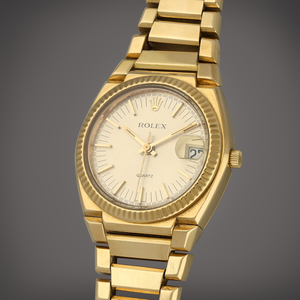 Rolex 'Texan', Reference 5100 | A yellow gold wristwatch with date and bracelet | Circa 1970