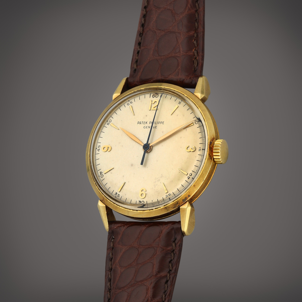 Patek Philippe Reference 1578 | A yellow gold wristwatch commissioned for General Motors Nordiska | Circa 1951