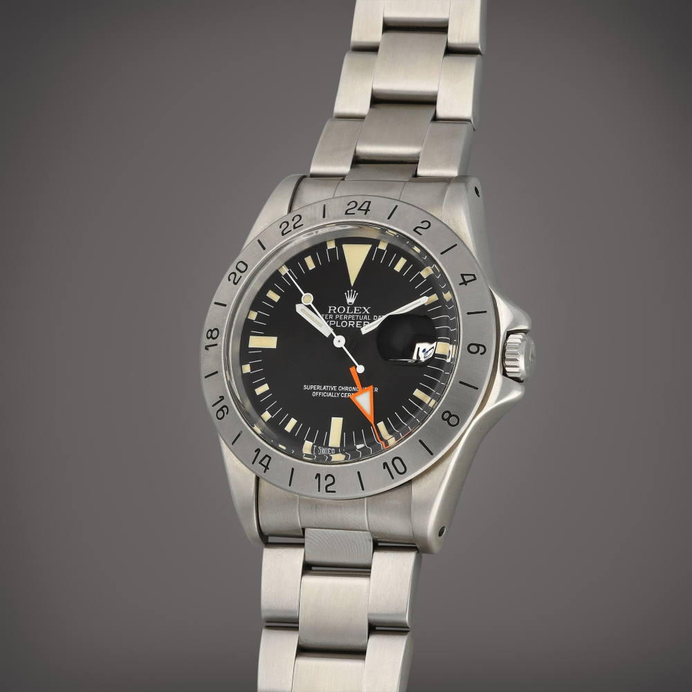 Rolex Explorer II 'Steve McQueen', Reference 1655 | A stainless steel wristwatch with date, 24 hour indication and bracelet | Circa 1973