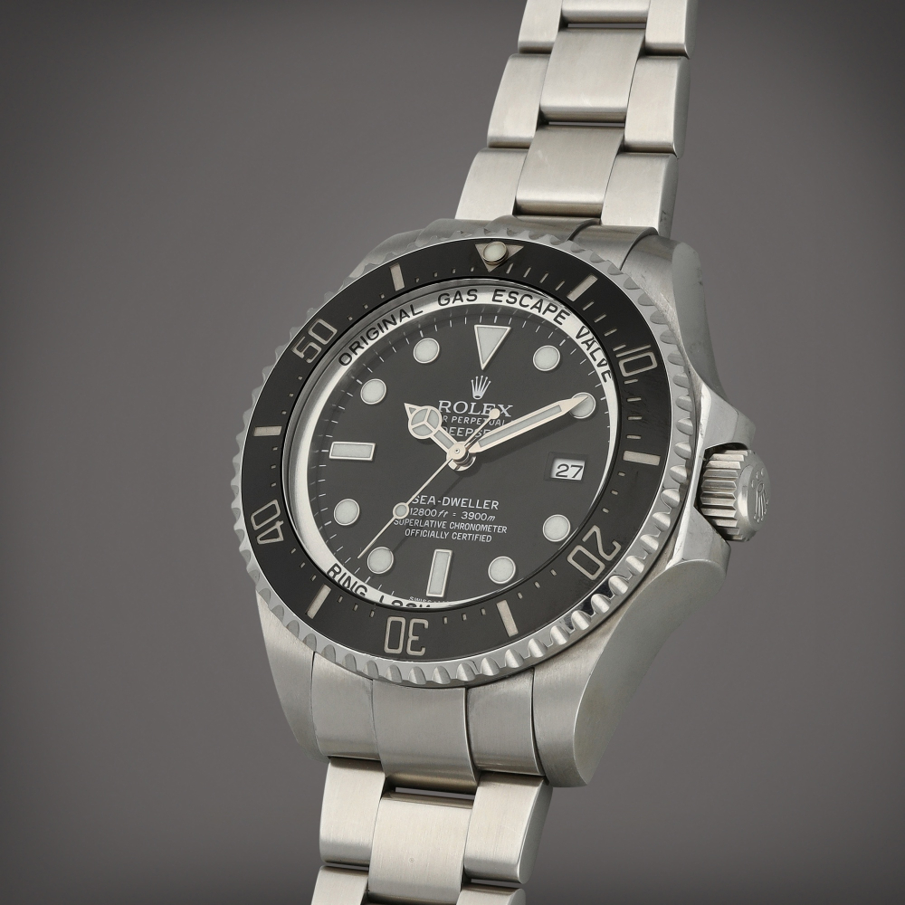 Rolex Deepsea Sea-Dweller, Reference 116660 | A stainless steel wristwatch with date, helium escape valve and bracelet | Circa 2014